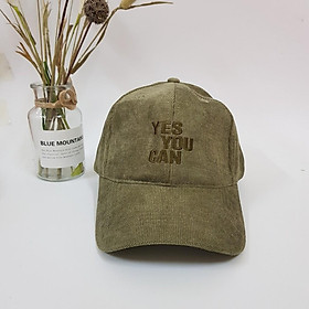 MŨ LƯỠI TRAI IN CHỮ YES YOU CAN HÀNG LOẠI 1