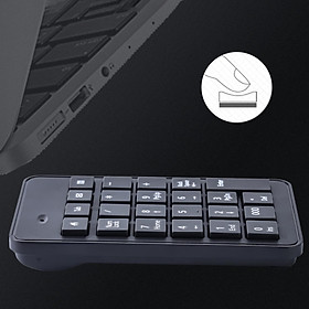 Hình ảnh Non Slip Wireless Numeric Keypad 23Key Accounting for Computer Laptop PC