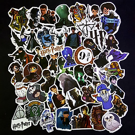 Bộ Sticker dán cao cấp chủ đề HARRY POTTER - Dùng dán Xe, dán mũ bảo hiểm, dán Laptop