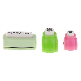 3 Pcs Mini Crafting Paper Punch Crafts Puncher For Scrapbooking Cards Making