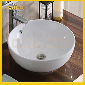Mua Chậu Lavabo Dương Bàn  Men Sứ Trắng   Chống Bám Bẩn Cao Cấp COLLCO CL-8408