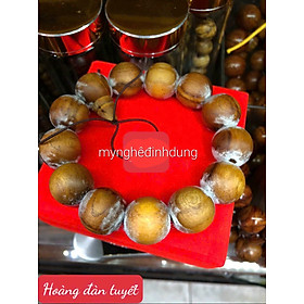 Vòng đeo tay 16ly bằng gỗ hoàng đàn tuyết lạng sơn +hộp đựng Vòng gỗ hương đẹp long lanh 