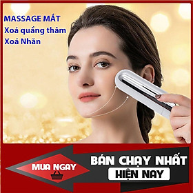 Máy massage mắt mini cầm tay 10 chế độ - Máy chống đau mỏi cơ cao cấp sạc USB loại bỏ quầng thâm mắt (Hàng Chính Hãng)