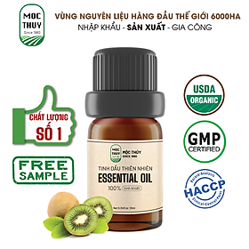 Tinh Dầu Kiwi Nguyên Chất Hữu Cơ MỘC THỦY 100ML - Kiwiau Essential Oil - Khử Mùi Xông Thơm Phòng, Thư Giãn - Đạt chuẩn chất lượng kiểm định