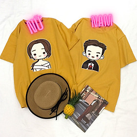 Áo thun đôi cao cấp chất liệu cotton 100% dành cho cặp đôi, thích hợp đi chơi, hẹn hò, chụp hình cưới C2.38