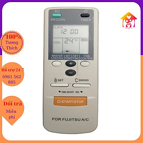 Mua Điều Khiển Điều Hòa Fujitsu Nút Cam Dài-Remote Máy Lạnh Fujitsu