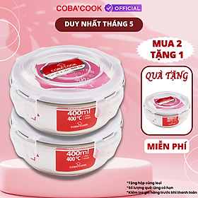 Bộ Hộp Đựng Thức Ăn Hộp Cơm Bảo Quản Thực Phẩm Thủy Tinh Chịu Nhiệt