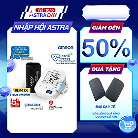 Hình ảnh [Công Nghệ Mới Cảnh Báo Đột Quỵ] Máy Đo Huyết Áp Bắp Tay Omron HEM 7156 | Thương Hiệu Nhật Bản