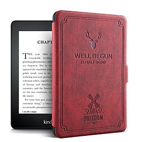 Combo Máy Đọc Sách Kindle Paperwhite Gen 10 (8GB - Màu Đen) và Bao da WELL BEGUN - Hàng nhập khẩu