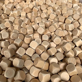 Hạt gỗ vuông 1 x 1cm xúc cát khu vui chơi cho bé, Loại 1 Bo Mịn chắc đẹp gỗ sồi