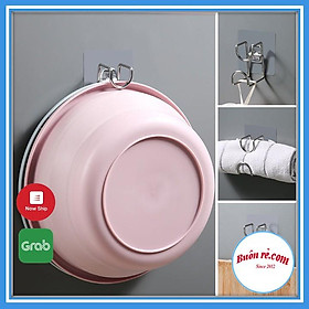 Mua Móc treo thau chậu chất liệu inox cao cấp – Móc treo hình chữ L dán tường br01422