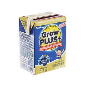 Thùng 48 Hộp x 110ml Sữa Bột Pha Sẵn GrowPLUS+ Xanh 110ml Tăng Cân Khoẻ Mạnh - Hàng Chính Hãng