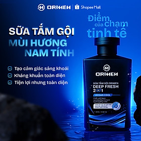 Sữa tắm gội toàn thân dành cho nam giới 2in1 Orimen lưu hương quyến rũ mạnh mẽ 300g