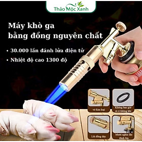 ĐẦU KHÒ GAS LẮP BÌNH GAS MINI ĐÁNH LỬA SIÊU MẠNH BẰNG ĐỒNG 