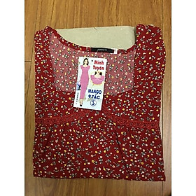 Đồ bộ nữ,đồ ngủ mặc nhà lửng 9 tấc vải lụa mango cao cấp BL 95 họa tiết hoa nhí dễ thương size 47-67kg