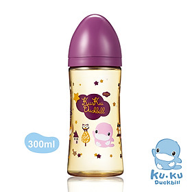 BÌNH SỮA CỔ RỘNG BẰNG NHỰA PPSU KUKU KU5857 - 300ML