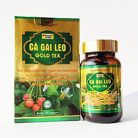 Cà Gai Leo Gold Tex giúp giải độc tăng cường chức năng gan Chai 50 viên