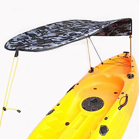 1-person Inflatable Boat Kayak Sun Shelter Awning Top Cover Sun Shade Blue