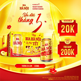 Bia Hà Nội phiên bản Tết 2026 - Thùng 24 lon 330ml
