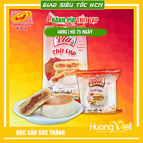 Bánh pía thịt lạp Tân Huê Viên 400g, bánh pía nhân măn