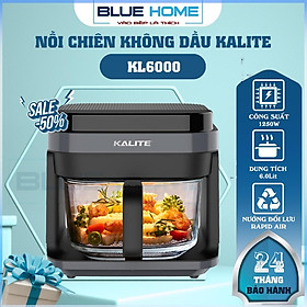 Mua Nồi Chiên Không Dầu Kalite KL6000  Khay Nướng Thủy Tinh 6.0Lit - Điều Khiển Cảm Ứng  Hàng Chính Hãng