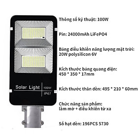 Mua Đèn Năng Lượng Mặt Trời 300W 400W 500W 600W   Đèn năng lượng mặt trời sân vườn  Đèn chiếu sáng trang trí ngoài trời