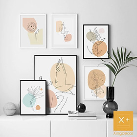Mua SET 8 TRANH HIỆN ĐẠI PHÒNG KHÁCH - KHUNG GỖ TỰ NHIÊN