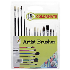 Bộ 15 Cây Cọ Vẽ CM-15BRS