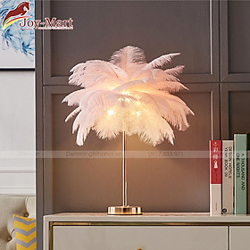 Mua Đen ngủ - Đèn bàn phòng ngủ - Đèn trang trí lông vũ độc đáo MB3814