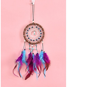 Dreamcatcher lưới giấc mơ ngủ ngon màu tím xanh