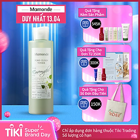 Nước Cân Bằng Làm Sạch Dầu Nhờn Và Ngăn Ngừa Mụn Mamonde Pore Clean Toner (250ml) 110651163