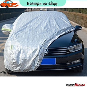 Bạt phủ xe ô tô,xe bán tải, 3 lớp tráng nhôm cách nhiệt, chống nắng, chống xước, chống cháy