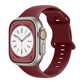 Mua Dây Silicon Khóa Thể Thao cho Apple Watch Series 1/2/3/4/5/6/7/8/9/SE1 2 & Apple Watch Ultra 1/2 Size 38/40/41/42/44/45/49mm - Hàng Chính Hãng