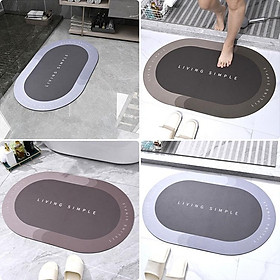 Mua THẢM 5 GIÂY SIÊU THẤM HÚT LÓT CHÂN NHÀ TẮM - chất liệu Slicon siêu thâm hút đế cao su chất liệu siêu dày