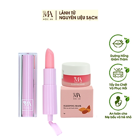 Combo Dưỡng Hồng Môi Mộc An 2 Sản Phẩm Chiết Xuất Tự Nhiên, Phục Hồi Môi Thâm Chuyên Sâu