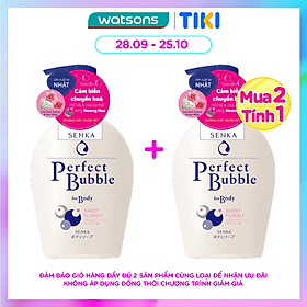 Sữa Tắm Dưỡng Ẩm Senka Perfect Bubble For Body Sweet Floral Hương Hoa Hồng