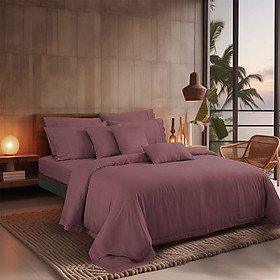 Bộ ga kèm Vỏ chăn Akemi Tencel Accord Lyocell Matera và Mosiya, gồm 6 món (Super King / King / Queen)