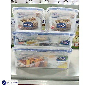 Mua Bộ 4 hộp nhựa đựng thực phẩm Lock&Lock HPL817SC04 (470ml  800ml  1L)