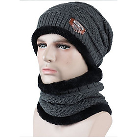 Mũ Len Kèm Khăn Chui Đầu (Freesize)