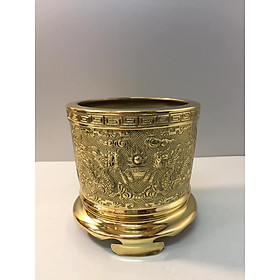 Mua Lư hương thờ bằng đồng vàng nguyên chất BH10122