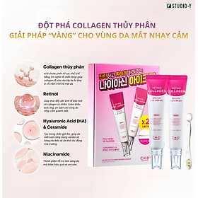 Kem dưỡng mắt hỗ trợ giảm nếp nhăn CKD GUARANTEED Retino Collagen Niacin Eye Cream – Bộ 2 Tuýp (25ml x 2)