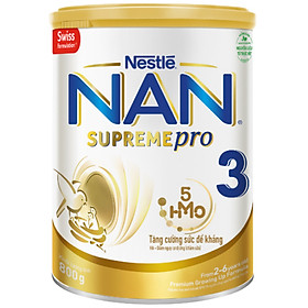 Sữa bột Nestlé NAN SupremePro 3 nhập khẩu từ Đức với 5HMO giúp tăng đề kháng, đạm Gentle Optipro giúp dễ hấp thu & ngừa nguy cơ dị ứng chàm sữa 2 - 6 t