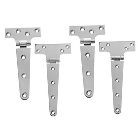4 Pieces Heavy Duty Strap T Hinge Cabinet Shed Door Gate Tee Hinge