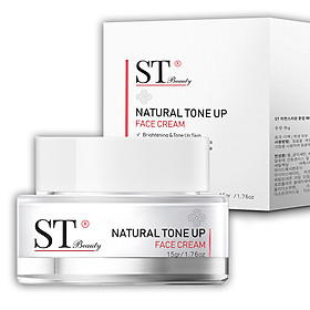 Kem Dưỡng Da Mặt ST Beauty: Dưỡng & Bật Tông Da- Làm Mờ Vết Thâm Nám - SPF 50+ PA+++ - Make Up - ST Beauty NATURAL TONE UP Face Cream – Made in Korea