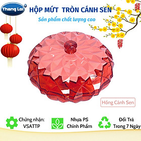 Hộp mứt hình tròn 5 ngăn cao cấp
