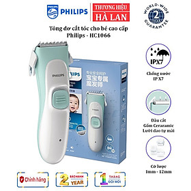 Tông đơ cắt tóc cho bé nhãn hiệu Philips lưỡi cắt ceramic cao cấp HC1089/15