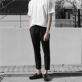 Quần Basic Thun dài màu Đen forrm Nam nữ unisex ️