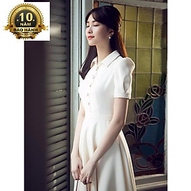 Đầm phong cách Vintage cổ sơ mi MS320 - Lịch thiệp và quý phái