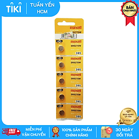 Pin Đồng hồ đeo tay Maxell SR927SW 1.55V 395 vỉ 5 viên