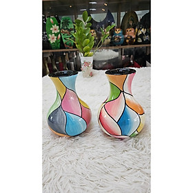 Mua Bình Hoa Sơn Mài Cao Cấp 06 size 18x12 cm cắm hoa  trang trí kệ  bàn làm việc  quà tặng ý nghĩa